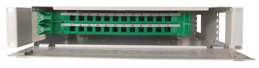 Патч-панель Abee оптическая 24 порта LC, для установки в стойку, без переходников и пигтейлов (OPP-LC24)